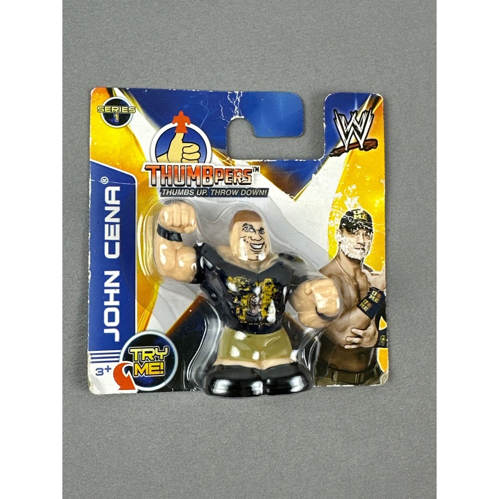 WWF WWE Series 1 Thumbpers 2" Figure JOHN CENA Wicked Cool Toys 2014